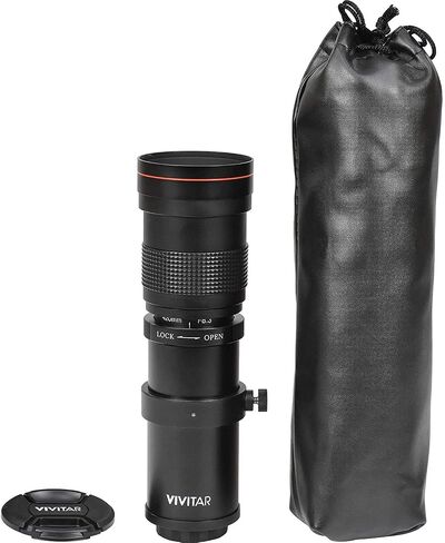 عدسة تكبير يدوية عالية القوة 420-1600 ملم f/8.3 لكاميرا Canon Digital EOS Rebel EOS-M، EOS M2، EOS M5، EOS M6، EOS M6 Mark II، EOS M10، EOS M50 II، EOS M100، EOS M200 in Saudi Arabia