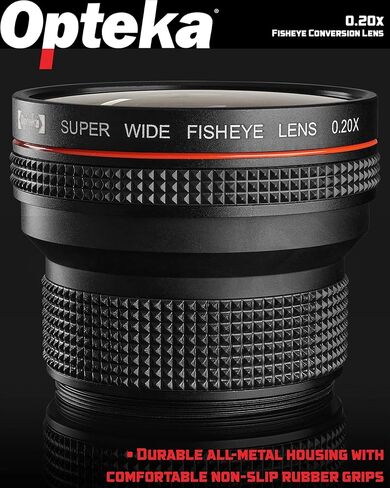 Opteka 0.20X Professional AF Fisheye Lens for Nikon D5, D4, D3, Df, D850, D810, D800, D750, D610, D500, D7500, D7200, D7100, D5600, D5500, D5300, D5200, D3500, D3400, D3300, D3200 Digital SLR Cameras in Kuwait