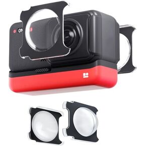 Sticky Lens Guards for Insta360 ONE RS/R Lens Guards for Dual-Lens 360 Mod Insta 360 ONE R/RS Protector Action Camera Accessory in Saudi Arabia