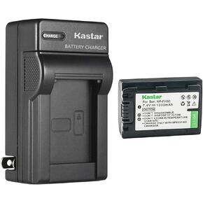 Kastar 1-Pack Battery and AC Wall Charger Replacement for Sony DCR-DVD710, DCR-DVD755, DCR-DVD803, DCR-DVD805, DCR-DVD808, DCR-DVD810, DCR-DVD850, DCR-DVD905, DCR-DVD908, DCR-DVD910, DCR-DVD920 in Kuwait