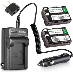 Kastar 2 Pack of 2650mAh EN-EL3 ENEL3 EN-EL3A ENEL3A Li-ion Battery + Battery Charger for DSLR D50 D70 D70s D100 Digital Camera in Saudi Arabia