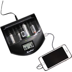 MaximalPower FC999 Universal Rapid Charger for Alkaline, RAM, Ni-MH, Ni-CD, AA, AAA, C, D, 9V Batteries,Black in Kuwait