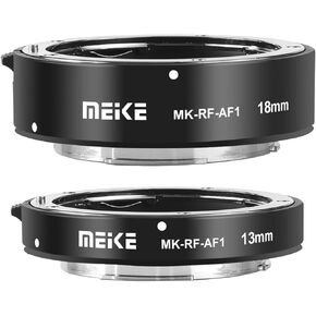 Meike MK-RF-AF1 13mm + 18mm Metal AF Full Frame Macro Extension Tube Adapter Ring Kit for EOS-R Series Cameras RF Mount Cameras EOS-R EOS-RP in Kuwait
