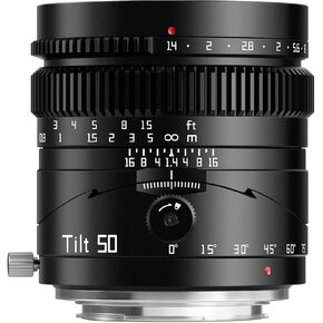 TTArtisan 50mm F1.4 Tilt Manual Lens Large Aperture Full Frame Tilt Portrait Lens Compatible with Sony E-Mount Mirrorless Cameras a7 a7II a7III a7R a7RII a7RIII a7RIV a7S a7SII a9 a7C in Saudi Arabia