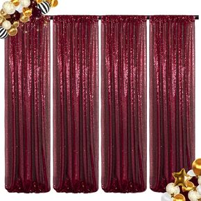 ShinyBeauty Yellow Backdrop Curtains 2 Panels 2FTx8FT Sequin Photo Backdrop in Saudi Arabia