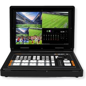 اف ماتريكس محول فيديو PVS0403U SDI/HDMI محمول، شاشة LCD FHD IPS 10.1 انش، USB لالتقاط وبث، انتقالات تي بار/تلقائي/قص، مخرج متدرج، عرض متعدد، 2PIP/POP، شعار تراكب in Kuwait