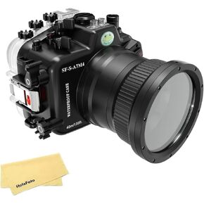 Seafrogs [40M/130FT] Underwater Camera Housing for Sony A7M4 Alpha7 IV (ILCE-7M4 /a7 IV), Waterproof Scuba Case for Sony A7M4 A7 Mark IV A74, with Standard Port in Kuwait