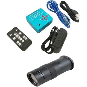 Lab Microscope Slides 130X Zoom Lens, 38MP Blue Electronic Digital Microscope Camera Microscope Parts (Color : Full Set Microscope) in Kuwait