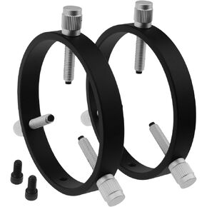 Astromania Adjustable Telescope Guide Scope Rings 152 mm Inside Diameter | For Guidescope OTAs 95-150mm Outside Diameter,Teflon Inlays - Protect Telescope,Solid Aluminum Alloy Finder-Guide Scope Rings in Kuwait