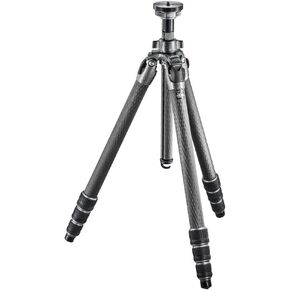 Gitzo GT3542L Professional Photography Tripod, Mountaineer, Series 3, 4 أقسام طول, لكاميرا DSLR, Refflex Camcorder, حامل ثلاثي لكاميرات الفيديو والكاميرات, في ألياف الكربون - رمادي/اسود in Kuwait