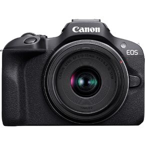 Canon EOS R100 Mirrorless Camera RF-S18-45mm F4.5-6.3 is STM Lens Kit, 24.1 Megapixel CMOS (APS-C) Sensor, 4K Video, Wi-Fi & Bluetooth, Beginner Photographers and Creators, Digital Camera, Black | 24.1MP Aps-C CMOS, 4K Video, Dual Pixel Af, Rf-S 18-45mm F in Kuwait