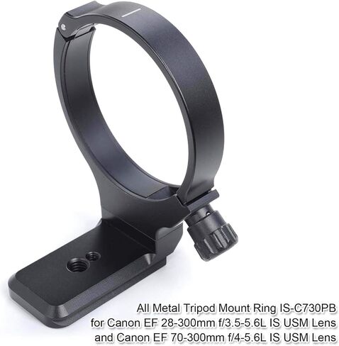 Tripod Mount Ring Camera Lens Collar Socket Compatible with Canon EF 28-300mm f/3.5-5.6L is USM Lens and EF 70-300mm f/4-5.6L is USM Lens, Built-in ARCA-Swiss Quick Release Plate for Tripod Ball Head in Saudi Arabia