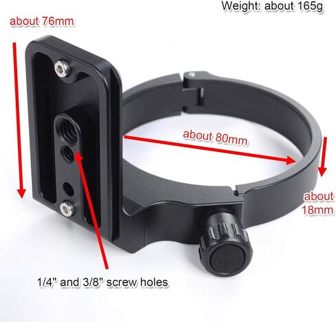 Tripod Mount Ring Camera Lens Collar Socket Compatible with Canon EF 28-300mm f/3.5-5.6L is USM Lens and EF 70-300mm f/4-5.6L is USM Lens, Built-in ARCA-Swiss Quick Release Plate for Tripod Ball Head in Saudi Arabia