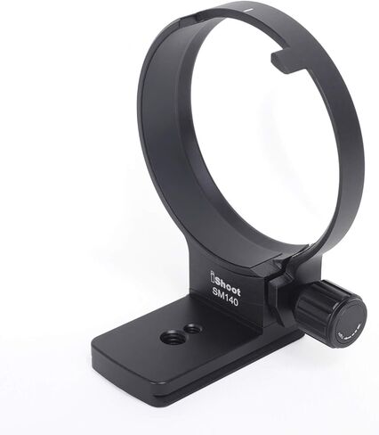 iShoot Improved CNC 84mm Tripod Mount Ring Collar Compatible with Sigma 100-400mm F5-6.3 DG OS HSM Contemporary Lens (E/EF Mount), Built-in ARCA-Swiss Fit Quick Release Plate for Arca Type Ball Head in Saudi Arabia