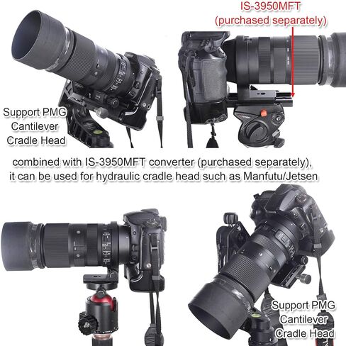 iShoot Improved CNC 84mm Tripod Mount Ring Collar Compatible with Sigma 100-400mm F5-6.3 DG OS HSM Contemporary Lens (E/EF Mount), Built-in ARCA-Swiss Fit Quick Release Plate for Arca Type Ball Head in Saudi Arabia