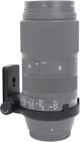 iShoot Improved CNC 84mm Tripod Mount Ring Collar Compatible with Sigma 100-400mm F5-6.3 DG OS HSM Contemporary Lens (E/EF Mount), Built-in ARCA-Swiss Fit Quick Release Plate for Arca Type Ball Head in Saudi Arabia