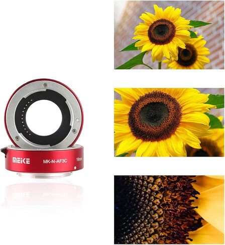 MEKE MK-N-AF3C-Black All Metal Auto Focus Macro Metal Extension Tube Adapter for Nikon N1-Mount Mirrorless Cameras J1 J2 J3 V1 V2 in Saudi Arabia