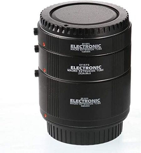 Foto4easy Macro AF Auto Focus Automatic Extension Tube Ring 13mm 20mm 36mm Set for Kenko Canon EF EF-S Lens in Saudi Arabia