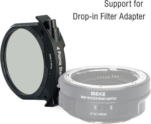 Meike MK-EFTR-4PS 4 Points Star Drop-in Filter for Canon and Meike Drop-in Filter Mount Adapter Series in Saudi Arabia
