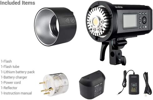 Godox Outdoor Flash Monoligh AD600Pro 600Ws t TTL 2.4G 1/8000s High-Speed Sync, 2600mAh Battery 360 Full Power Flashes,0.01-0.9s Recycle Compatible with Canon Nikon Sony FUJIFILM Olympus Panasonic in Saudi Arabia