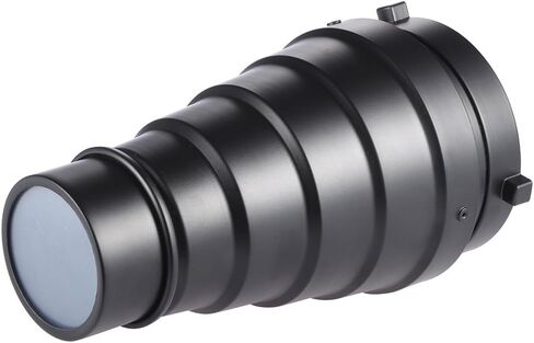 Andoer Metal مخروطي الشكل الشكل مع شبكة خلية النحل 5 قطع مجموعة فلتر اللون لـ Bowens Mount Studio Strobe التصوير أحادي الضوء فلاش أخضر in Saudi Arabia