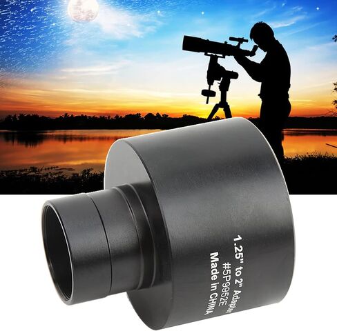 LBEC Telescope T- 1.25 to 2 Aluminum Non-Slip Telescope Adapter for Astronomical Telescopes in Saudi Arabia