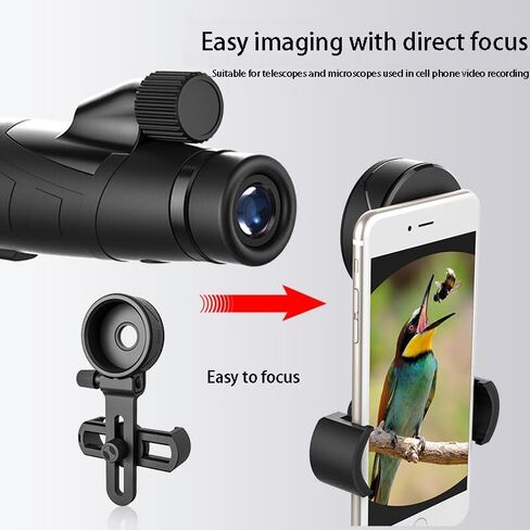 Cell Phone Adapter with Spring Clamp Mount Microscope Accessories Adapt Telescope Mobile Phone Clip Accessory Bracket in Kuwait