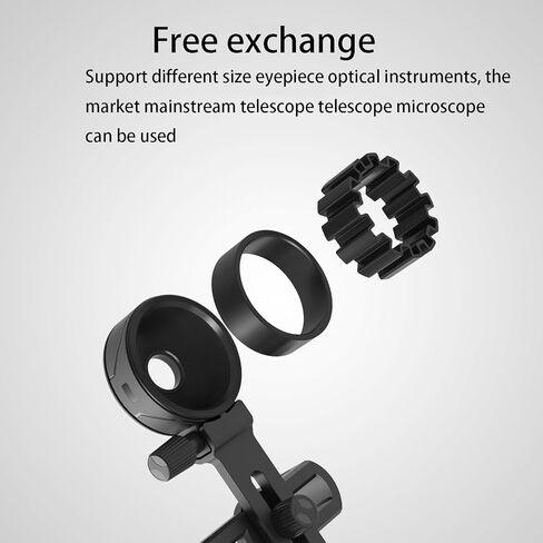 Cell Phone Adapter with Spring Clamp Mount Microscope Accessories Adapt Telescope Mobile Phone Clip Accessory Bracket in Kuwait