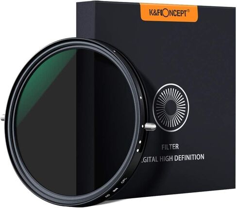 Variable Fader ND2-ND32 ND Filter and CPL Circular Polarizing Filter for Canon, Nikon, Sony, Panasonic, Fujifilm, Olympus & Pentax (52mm) in Saudi Arabia
