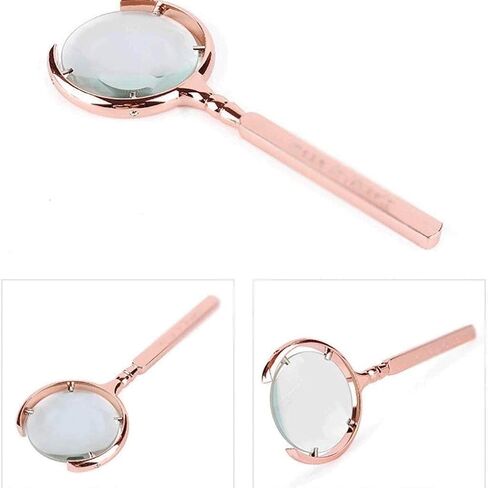 Creative Hand-held Russian Soviet High-Definition Magnifying Glass Metal Antique Optical Old Reading Newspaper Gift in Saudi Arabia