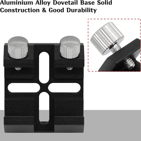 Tydeux Universal Dovetail Base for Finder Scope, Ideal Optical Telescope Finderscope Mount Bracket for Installation of Finder Scope Green Laser Pointer Bracket in Saudi Arabia