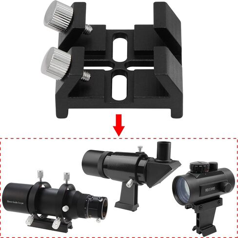 Tydeux Universal Dovetail Base for Finder Scope, Ideal Optical Telescope Finderscope Mount Bracket for Installation of Finder Scope Green Laser Pointer Bracket in Saudi Arabia
