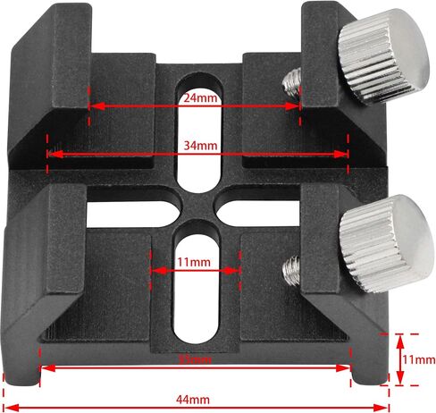 Tydeux Universal Dovetail Base for Finder Scope, Ideal Optical Telescope Finderscope Mount Bracket for Installation of Finder Scope Green Laser Pointer Bracket in Saudi Arabia
