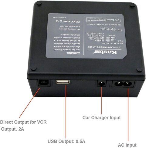 Kastar Ultra Fast Charger + 2X Battery for Sony NP-F770 NP-F750 and CCD-RV100 CCD-RV200 CCD-SC9 CCD-TR1 CCD-TR940 CCD-TR917 HXR-MC2000U Camera CN-126 CN-160 CN-216 CN-304 YN 300 VL600 LED Video Light in Saudi Arabia