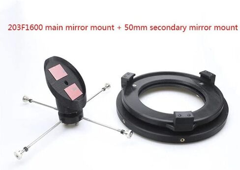Telescope Accessory Set D203F1600 Reflector Objective Primary Mirror Secondary Mirror Astronomical Telescope DIY Telescope Camera (Color : 3D Printing 203F1600 40mm) in Saudi Arabia