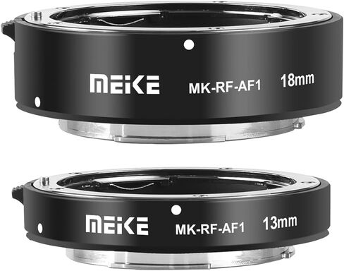 Meike MK-RF-AF1 13 مم + 18 مم معدني AF كامل الإطار مجموعة حلقة تمديد ماكرو لكاميرات سلسلة EOS-R RF كاميرات تركيب EOS-R EOS-RP in Kuwait