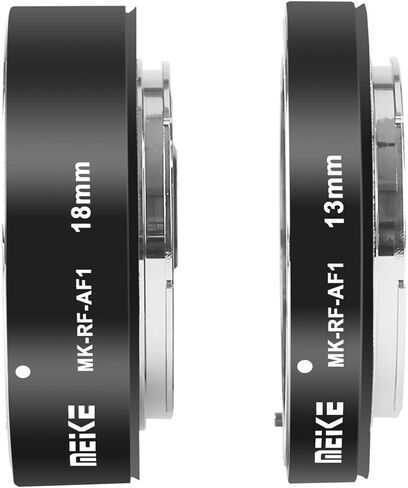 Meike MK-RF-AF1 13 مم + 18 مم معدني AF كامل الإطار مجموعة حلقة تمديد ماكرو لكاميرات سلسلة EOS-R RF كاميرات تركيب EOS-R EOS-RP in Kuwait