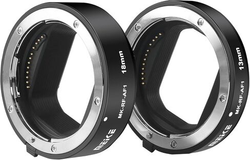 Meike MK-RF-AF1 13 مم + 18 مم معدني AF كامل الإطار مجموعة حلقة تمديد ماكرو لكاميرات سلسلة EOS-R RF كاميرات تركيب EOS-R EOS-RP in Kuwait