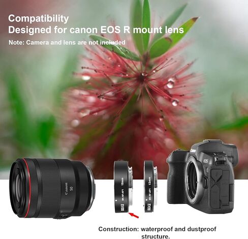 Meike MK-RF-AF1 13 مم + 18 مم معدني AF كامل الإطار مجموعة حلقة تمديد ماكرو لكاميرات سلسلة EOS-R RF كاميرات تركيب EOS-R EOS-RP in Kuwait