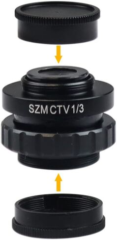 Parco Scientific PA-CM-18 SZM CTV 1/3 Adapter for Trinocular Stereo Microscope, 0.35x C-Mount Reducing Lens in Saudi Arabia