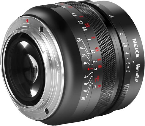Meike 50mm f0.95 Large Aperture Manual Focus Lens Compatible with Panasonic Lumix M43 MFT Mount Digital Mirrorless Cameras GH3 GH4 GH5 GH6,etc in Saudi Arabia