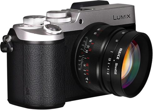 Meike 50mm f0.95 Large Aperture Manual Focus Lens Compatible with Panasonic Lumix M43 MFT Mount Digital Mirrorless Cameras GH3 GH4 GH5 GH6,etc in Saudi Arabia