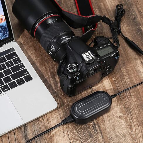 محول تيار متردد للكاميرا ACK-E6 من سمارت بو، طقم شاحن طاقة مشفر بالكامل لكاميرا كانون EOS 5D Mark II، 5D Mark III، 6D، 60D، 7D، 70D، 7D مارك II، 80D DSLR in Saudi Arabia