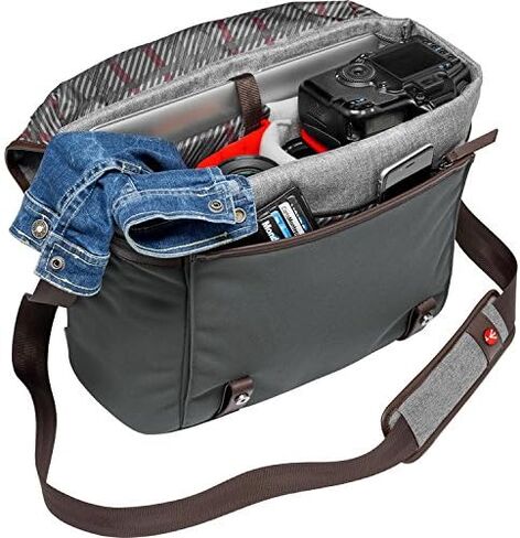 حقيبة كاميرا Manfrotto MB LF-WN-MS لـ CSC Lifestyle Windsor S، رمادية in Saudi Arabia