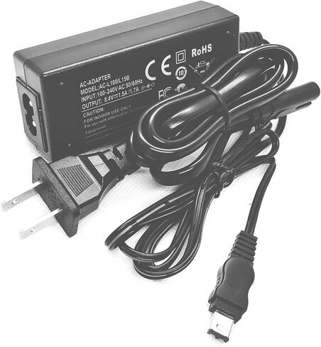 AC Power Adapter Charger Kit for Sony DSR-PD150, DSR-PD150P, DSR-PD170, DSR-PD170P, DSR-PD175, DSR-PD175P Camcorder in Saudi Arabia