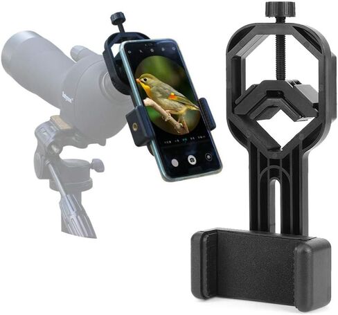 S erounder Telescope Phone Adapter Mount, Cell Phone Bracket Adapter Mount Compatible Monocular Binocular Spotting Scope Astronomical Telescope in Saudi Arabia