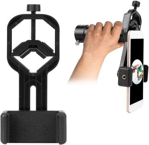 S erounder Telescope Phone Adapter Mount, Cell Phone Bracket Adapter Mount Compatible Monocular Binocular Spotting Scope Astronomical Telescope in Saudi Arabia