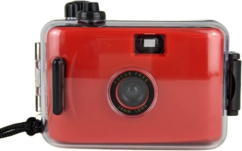 Red Underwater Focus Free 35mm Point and Shoot Film Camera in Kuwait