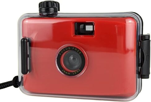 Red Underwater Focus Free 35mm Point and Shoot Film Camera in Kuwait