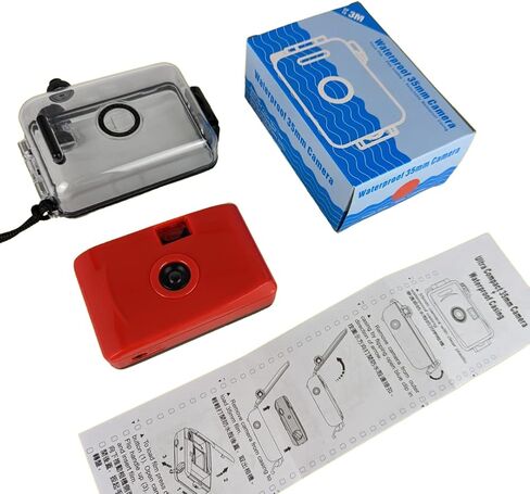 Red Underwater Focus Free 35mm Point and Shoot Film Camera in Kuwait